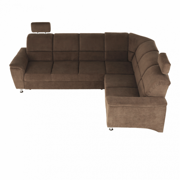 Colţar extensibil, textil maro, dreapta,, SANTIAGO [19]