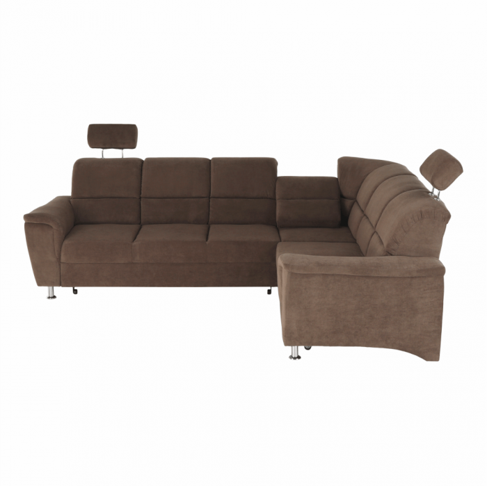 Colţar extensibil, textil maro, dreapta,, SANTIAGO [17]