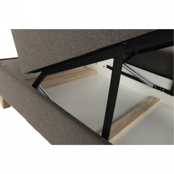 Colţar, gri maroniu Taupe, model dreapta, BRIDGET [12]