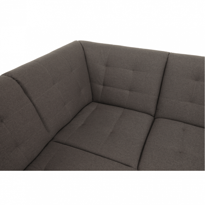 Colţar, gri maroniu Taupe, model dreapta, BRIDGET [14]