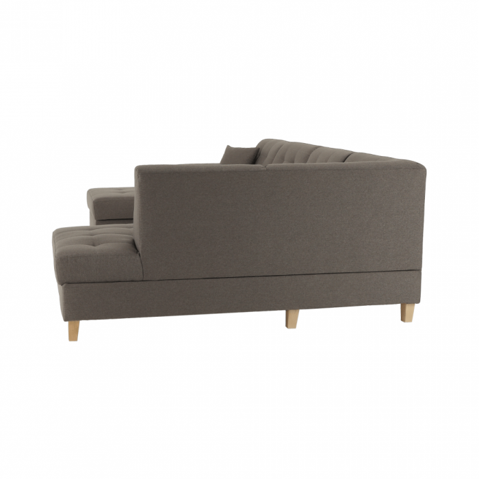 Colţar, gri maroniu Taupe, model stânga, BRIDGET [20]