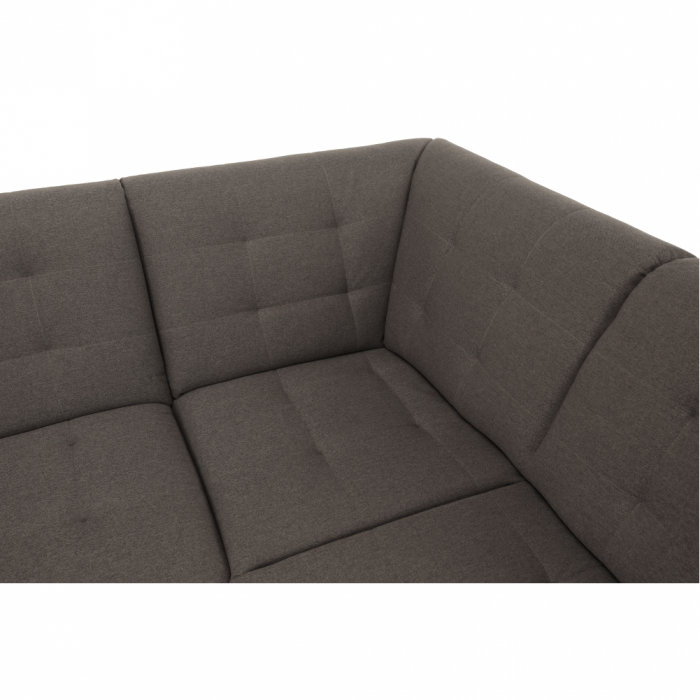 Colţar, gri maroniu Taupe, model stânga, BRIDGET [15]