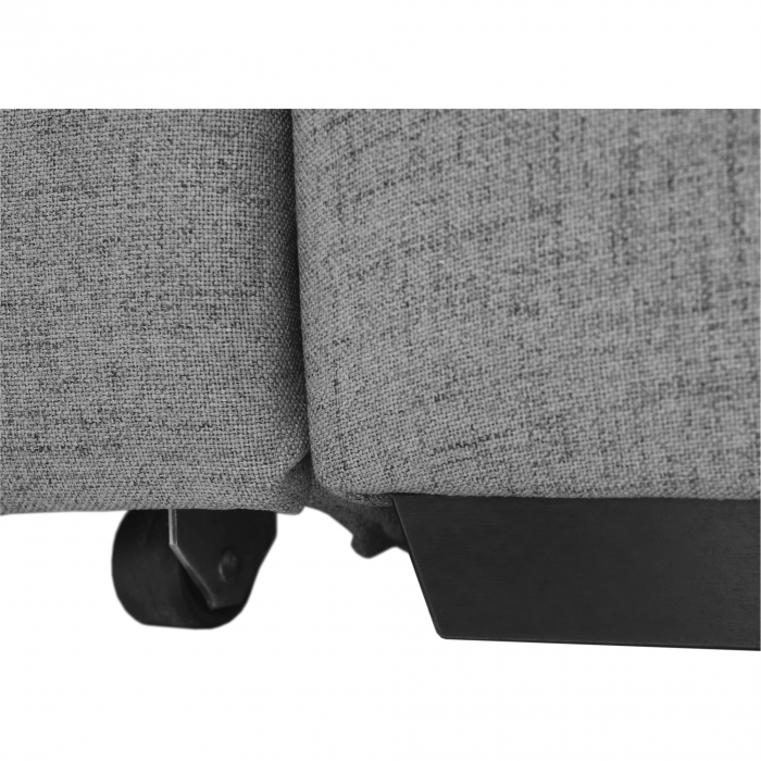 Colţar în formă de U, material textil gri, model stânga, BITER U [12]