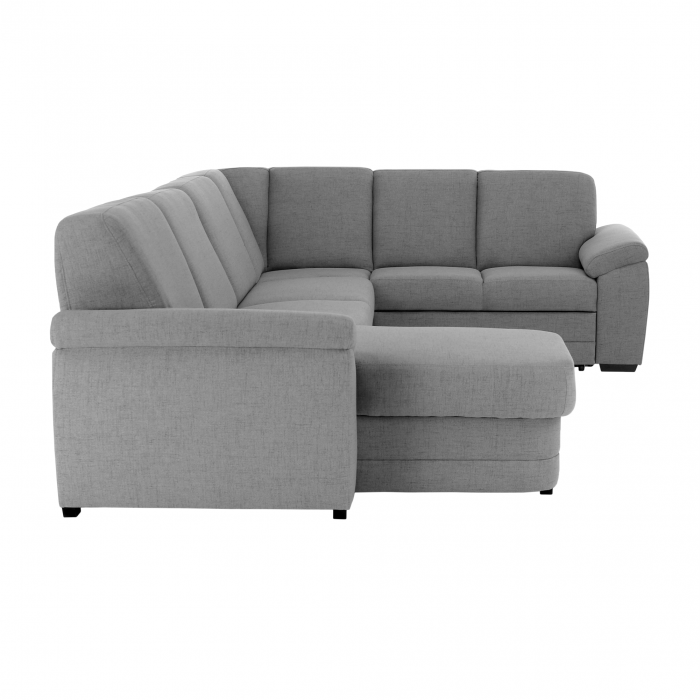 Colţar în formă de U, material textil gri, model stânga, BITER U [23]