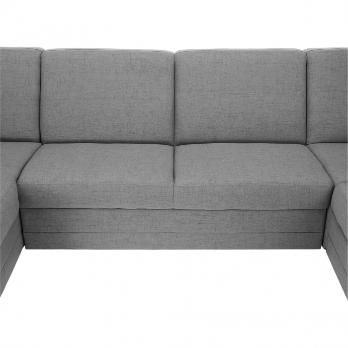 Colţar în formă de U, material textil gri, model stânga, BITER U [6]