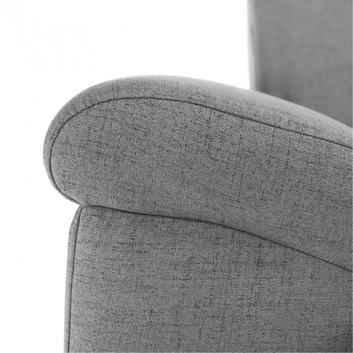 Colţar în formă de U, material textil gri, model stânga, BITER U [18]
