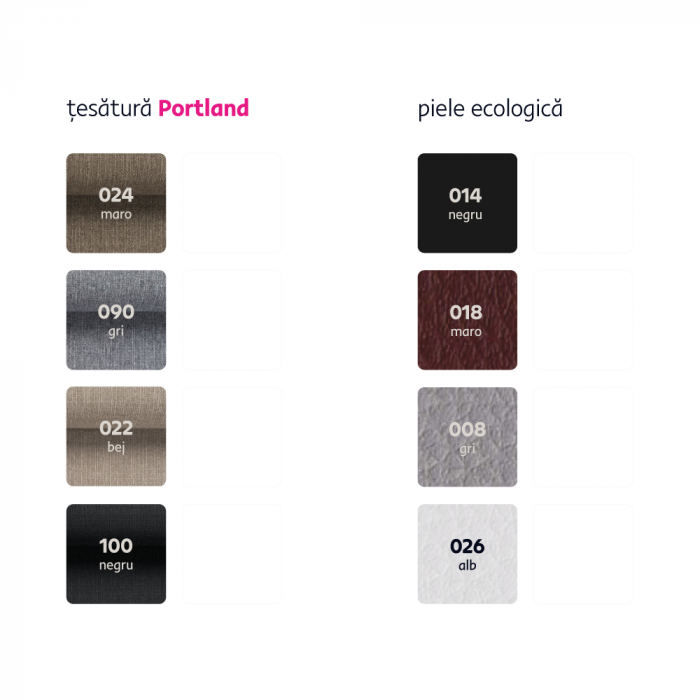 Colţar în formă de U, material textil maro/piele ecologică maro, stânga, EMILY U [2]