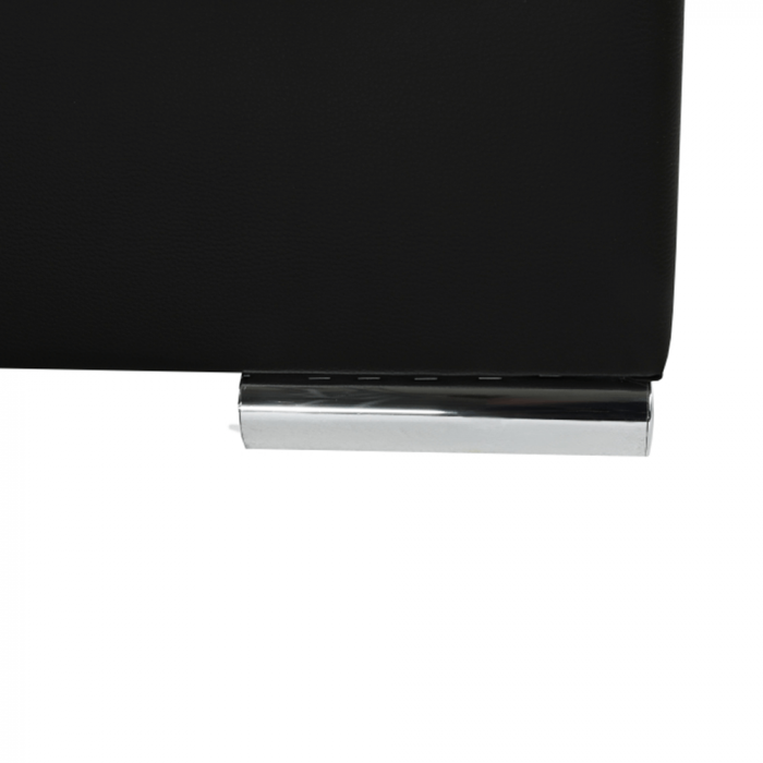 Colţar în formă de U, material textil maro/piele ecologică maro, stânga, EMILY U [16]