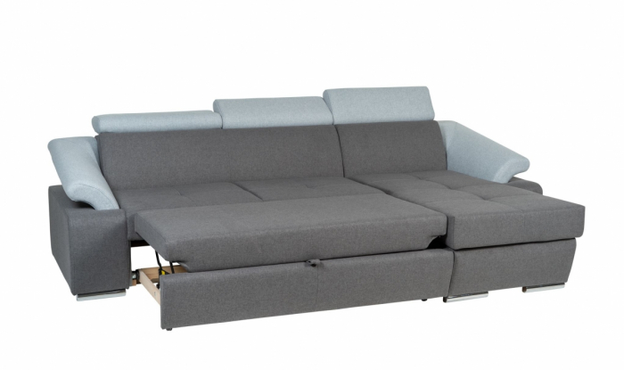 Coltar la comanda, extensibil cu lada si tetiere reglabile ,256 x 163 cm [9]