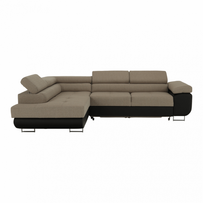 Colţar, maro/bej, model stânga, AMARETO NEW [28]