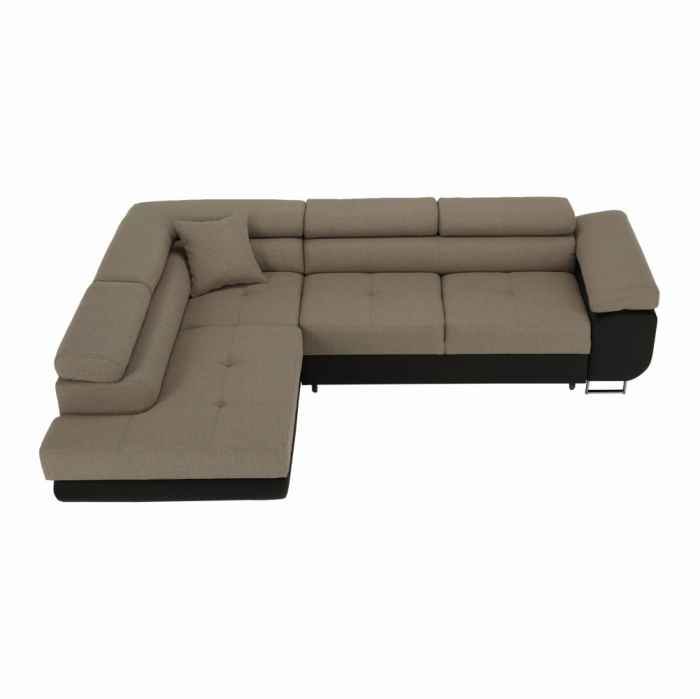 Colţar, maro/bej, model stânga, AMARETO NEW [26]