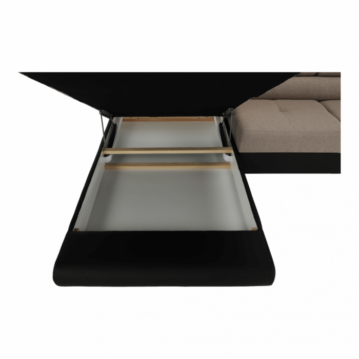 Colţar, maro/bej, model stânga, AMARETO NEW [24]