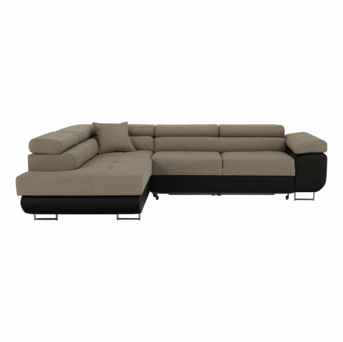 Colţar, maro/bej, model stânga, AMARETO NEW [9]