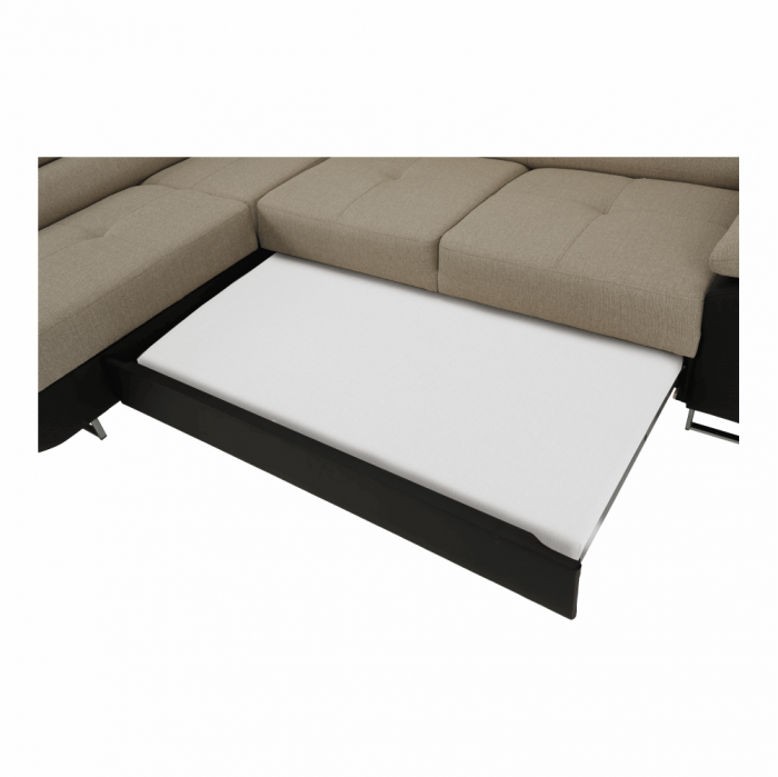 Colţar, maro/bej, model stânga, AMARETO NEW [30]