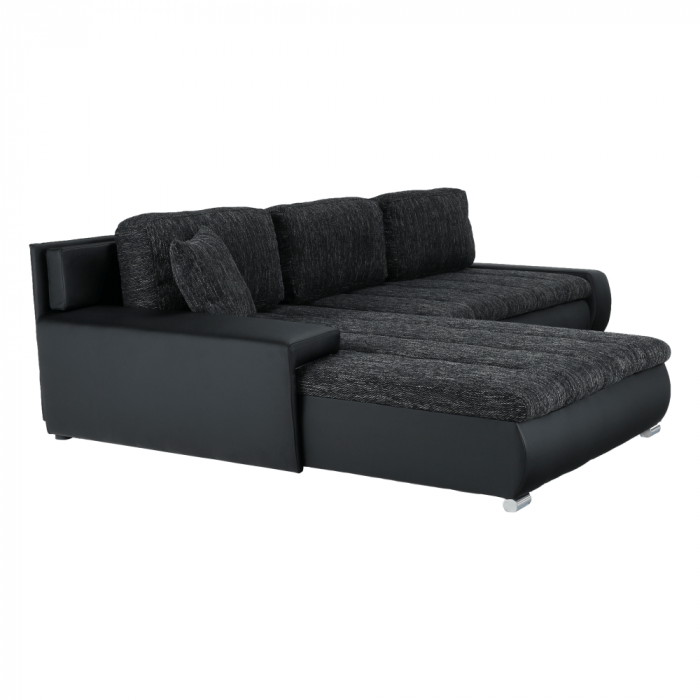 Colţar, negru/negru şuviţat, TONIKS [10]