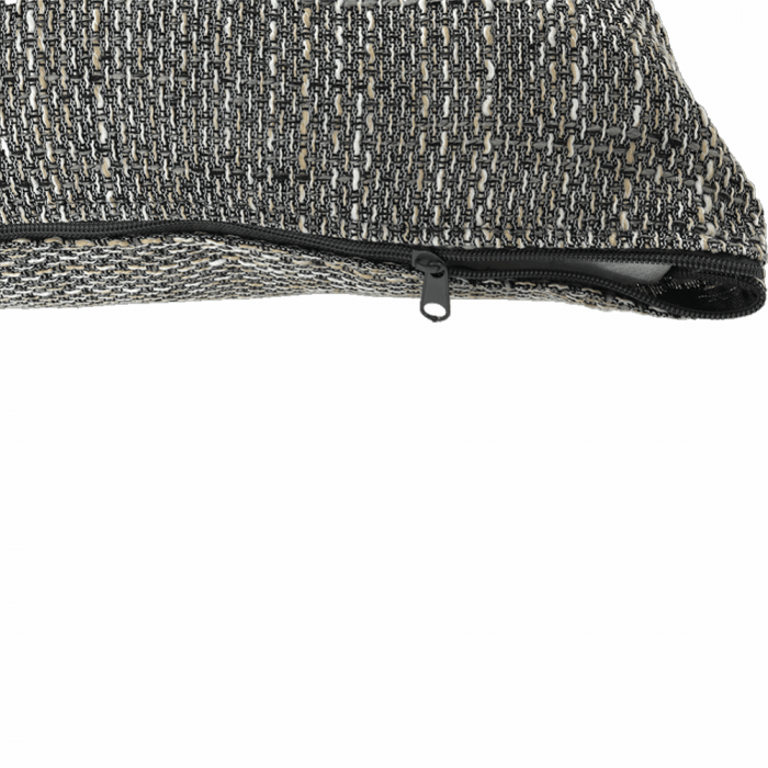 Colţar, piele ecologică/ alb/material  gri melir, TONIKS [9]