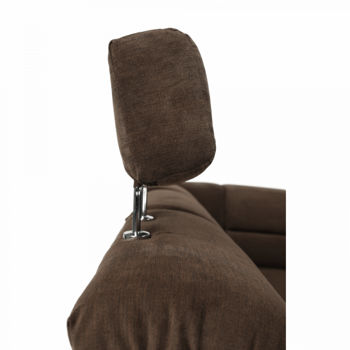 Colţar, piele ecologică maro/material textil maro, SANTIAGO U MARE [6]