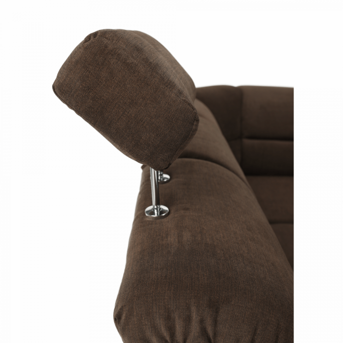 Colţar, piele ecologică maro/material textil maro, SANTIAGO U MARE [5]