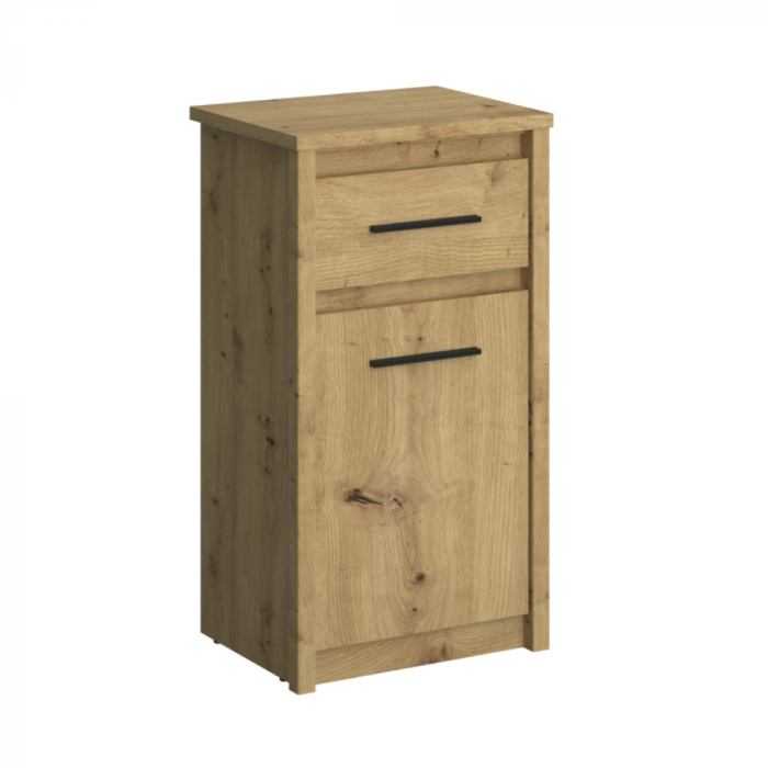 Comodă 1D1S, stejar Artisan, AIRON [1]