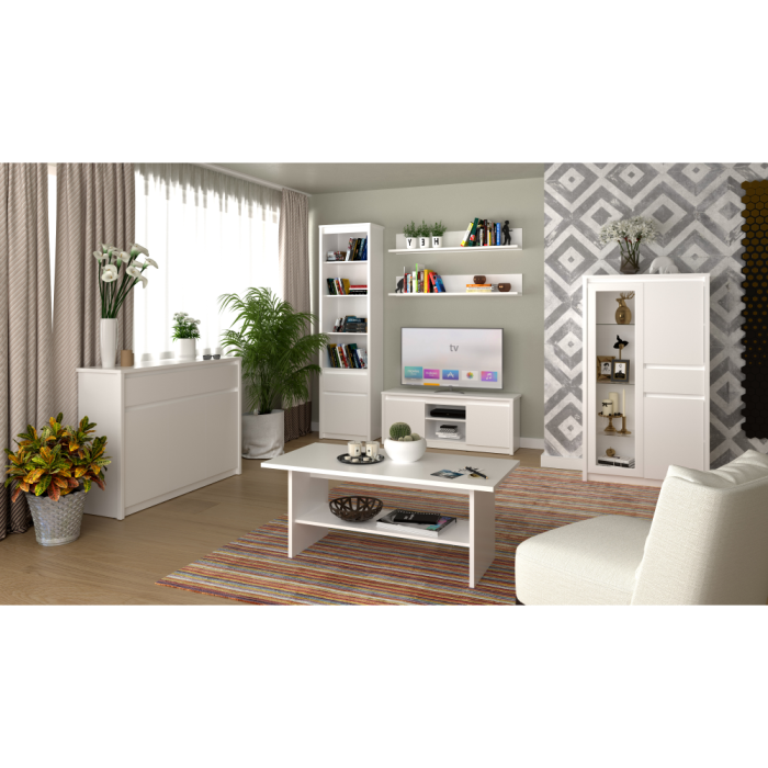 Comodă 3D2S, albă, ERODIN [4]