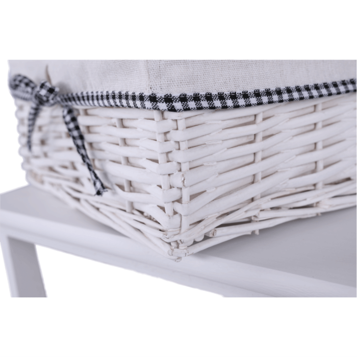 Comodă, 4 coşuri, alb antichizat, RUBY 4 [17]