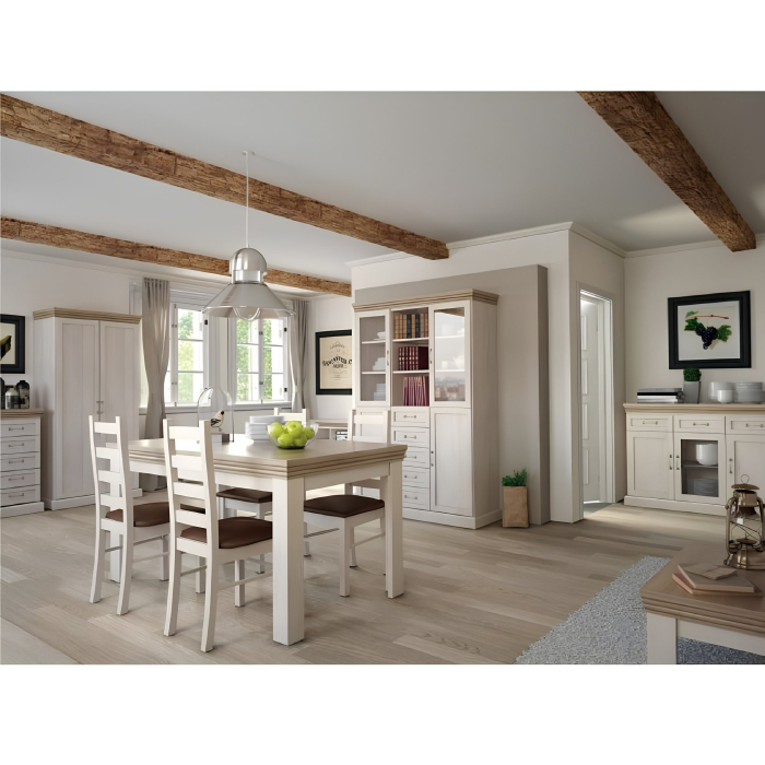 Comodă, 5 sertare, pin nordic/stejar sălbatic, ROYAL KS5 [3]