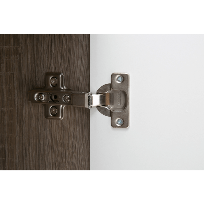 Comodă, albă strălucitoare HG/stejar sonoma închis, LYNATET TYP 40 [8]