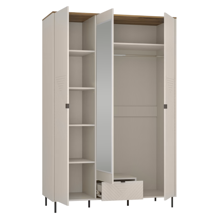 Comodă, caşmir/stejar castello, EYCO 3D1S [3]