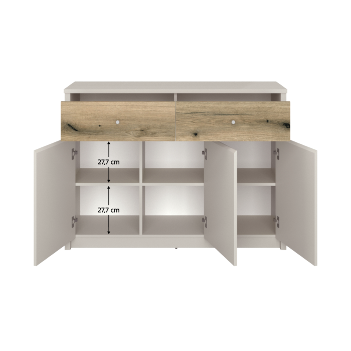 Comodă, caşmir/stejar evoke, KAROS 3D2S [3]