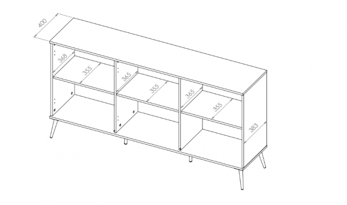 Comoda cu 3 usi moderna/lux ,pal alb alpin /auriu , picioare si manere auriu, 170 cm x 88 x 40 cm, spatioasa , pentru living, dormitor , spatiu comercial, hol [3]
