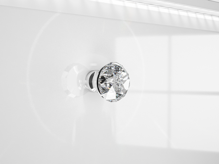 Comoda lux, mdf alb lucios/ pal alb, 3 sertare si 2 usi, lumina led sub capac, 160cm lungime x 41 cm adancime x 85 cm inaltime, [6]