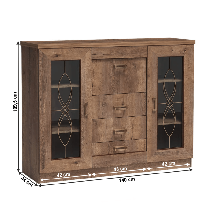 Comodă, stejar lefkas, TEDY TYP T14 [2]