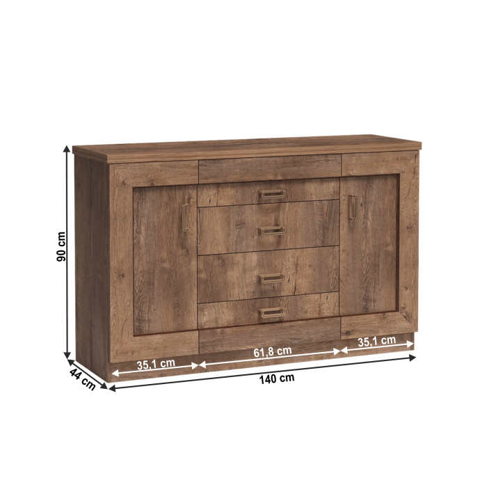 Comodă, stejar lefkas, TEDY Typ T6 [2]