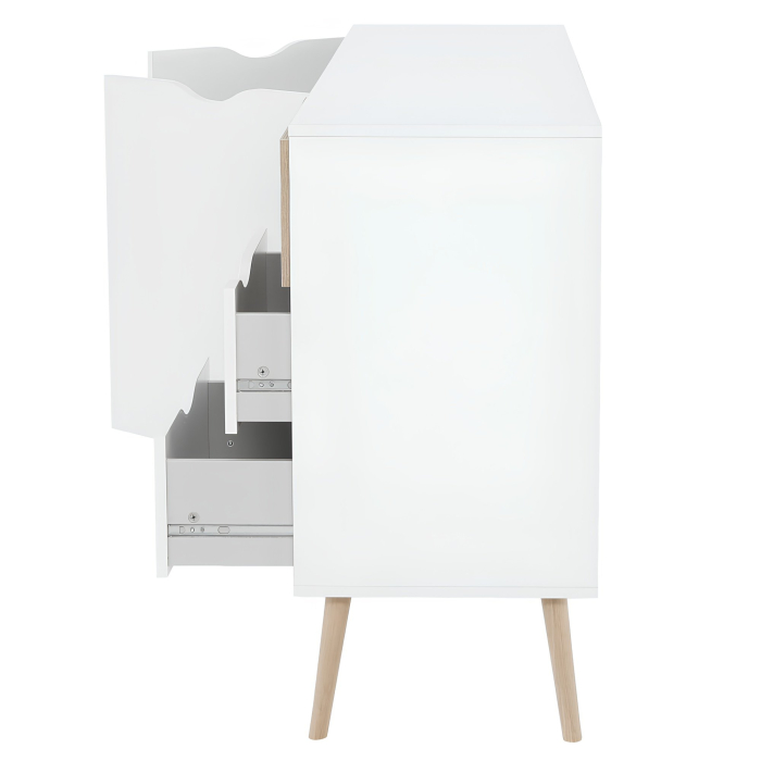 Comodă, stejar sonoma/alb, OSLO 75381 [7]