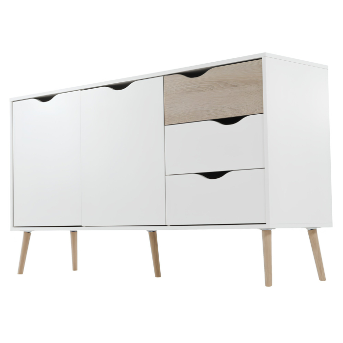 Comodă, stejar sonoma/alb, OSLO 75381 [6]