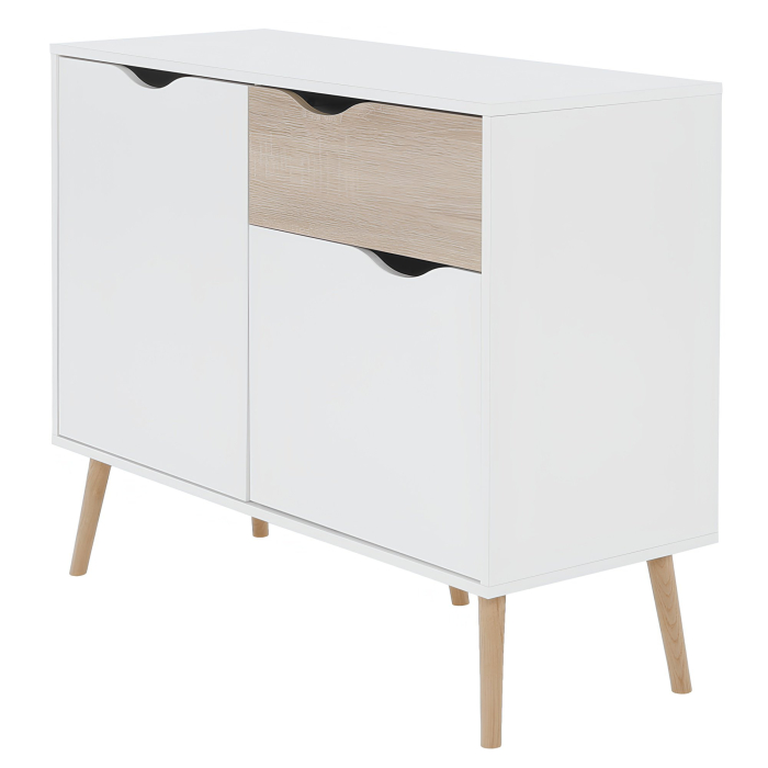 Comodă, stejar sonoma/alb, OSLO 75387 [2]