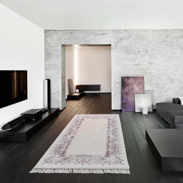 Covor 160x230 cm, crem/maro, LINON [10]