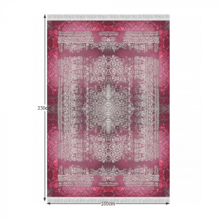 Covor 160x230 cm, vişiniu, VELDAR [7]