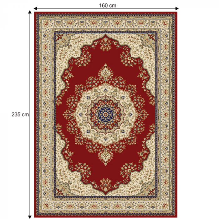 Covor 160x235 cm, vişiniu/amestec de culori/model oriental, KENDRA TYP 3 [13]