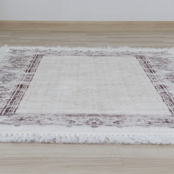 Covor 80x150 cm, crem/maro, LINON [5]