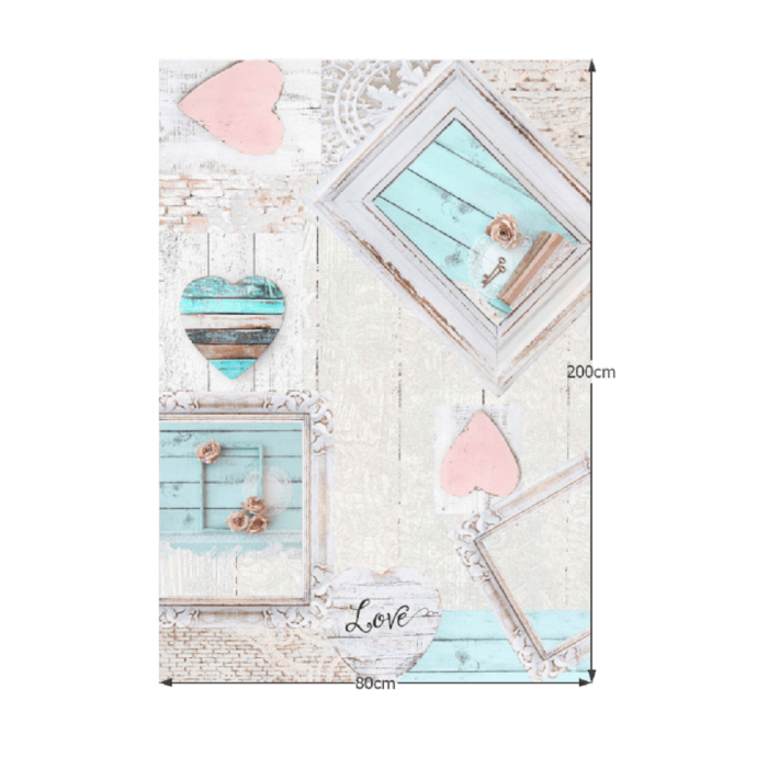 Covor 80x200 cm, bej/model vintage, SONIL [2]