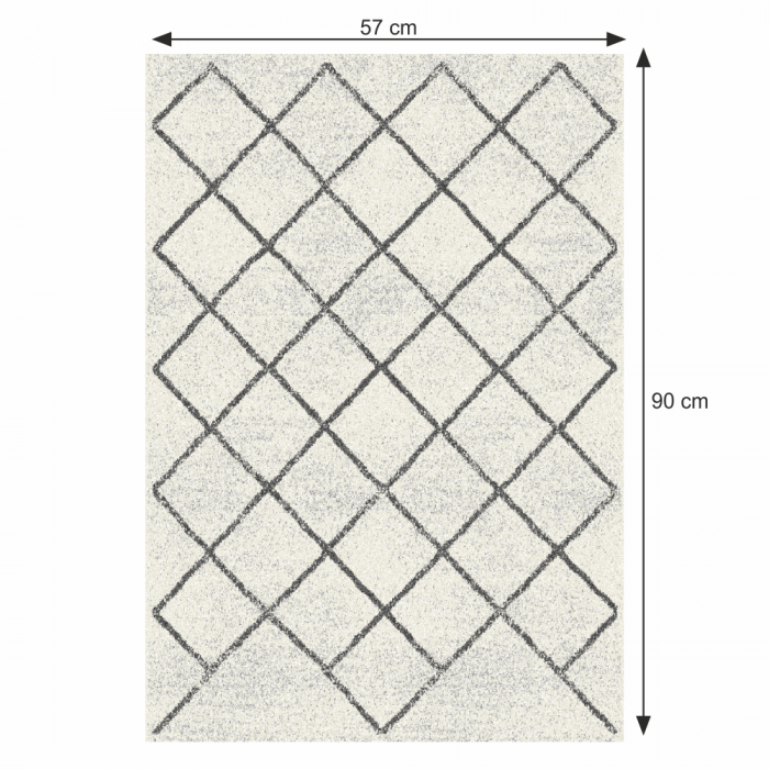 Covor, bej/model, 57x90, MATES TYP 2 [2]