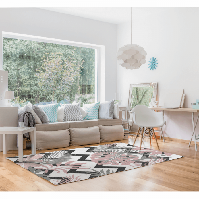 Covor, multicolor, model frunze, 57x90, SELIM [2]