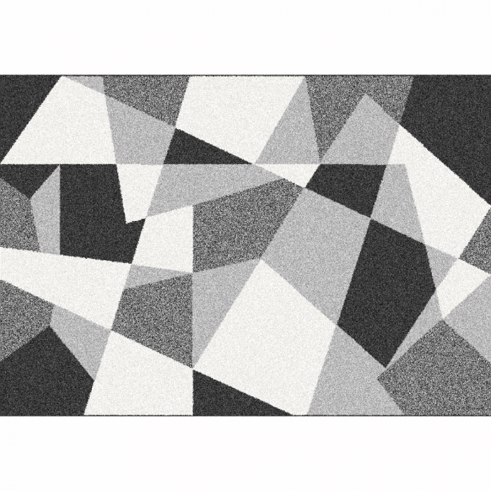 Covor, negru/gri/alb, 67x120, SANAR [1]
