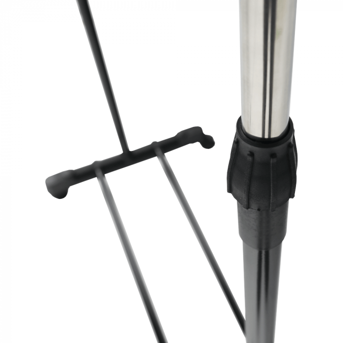Cuier mobil, inox/plastic negru, DOLFO NEW [3]