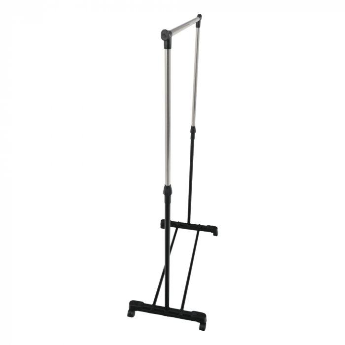 Cuier mobil, inox/plastic negru, DOLFO NEW [7]