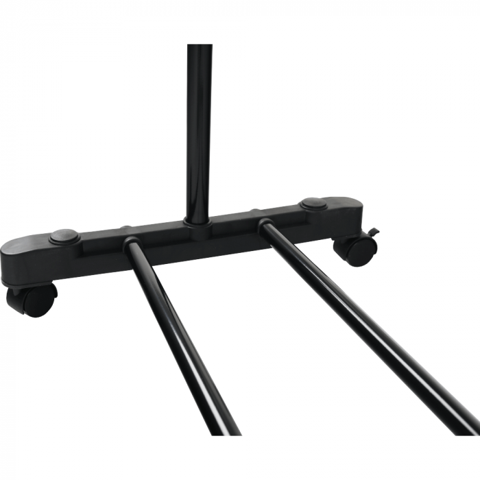 Cuier mobil, inox/plastic negru, DOLFO NEW [16]
