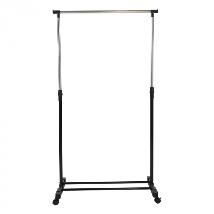 Cuier mobil, inox/plastic negru, DOLFO NEW [6]