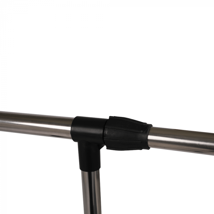Cuier mobil, inox/plastic negru, HILAR [3]