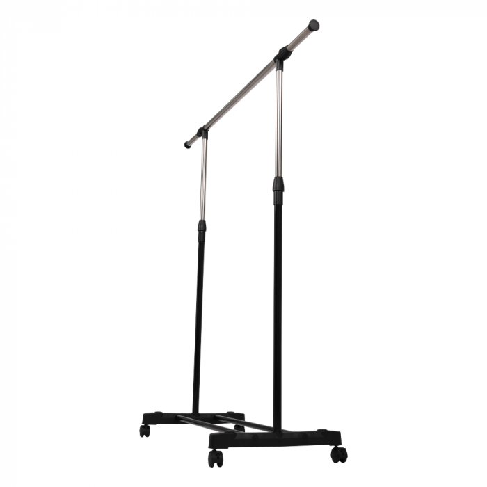 Cuier mobil, inox/plastic negru, HILAR [9]
